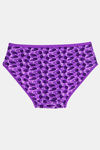 Rosaline Pure Cotton Full Coverage Slim Elastic Panty (Pack of 3)- Abstract Leaf Print — thumbnail 2